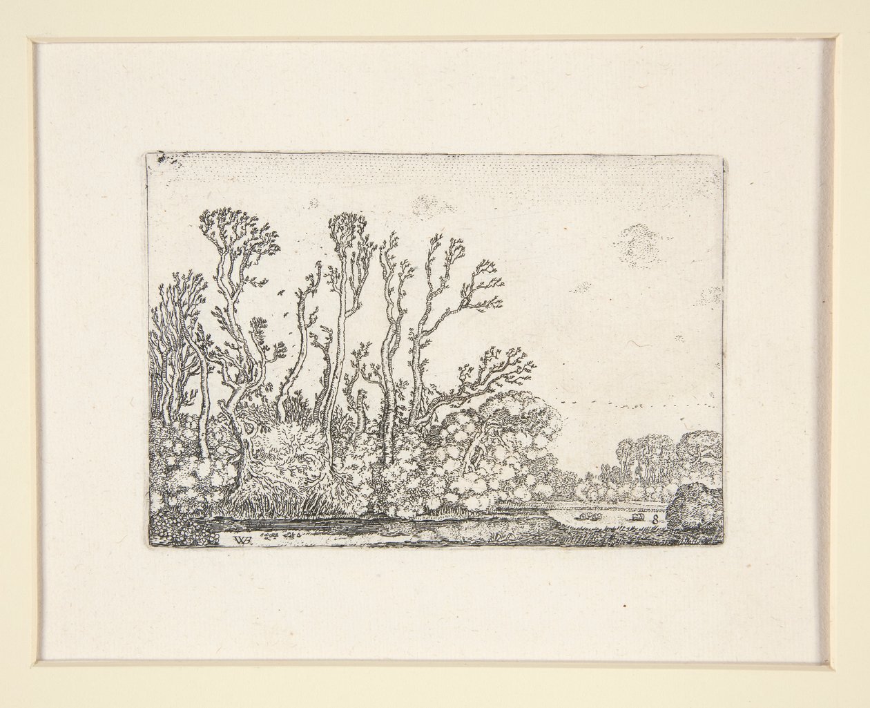 Suya yakın koyun sürüsü, Manzaralar Setinden Tabak 8 by Willem Pietersz. Buytewech