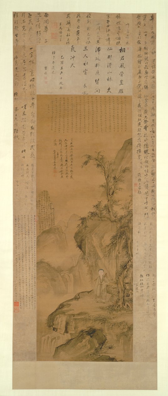 Katmanlı Tepeler ve Sıçrayan Şelale: Hua Yan'ın Genç Bir Adam Olarak Portresi by Willem Pietersz Buytewech