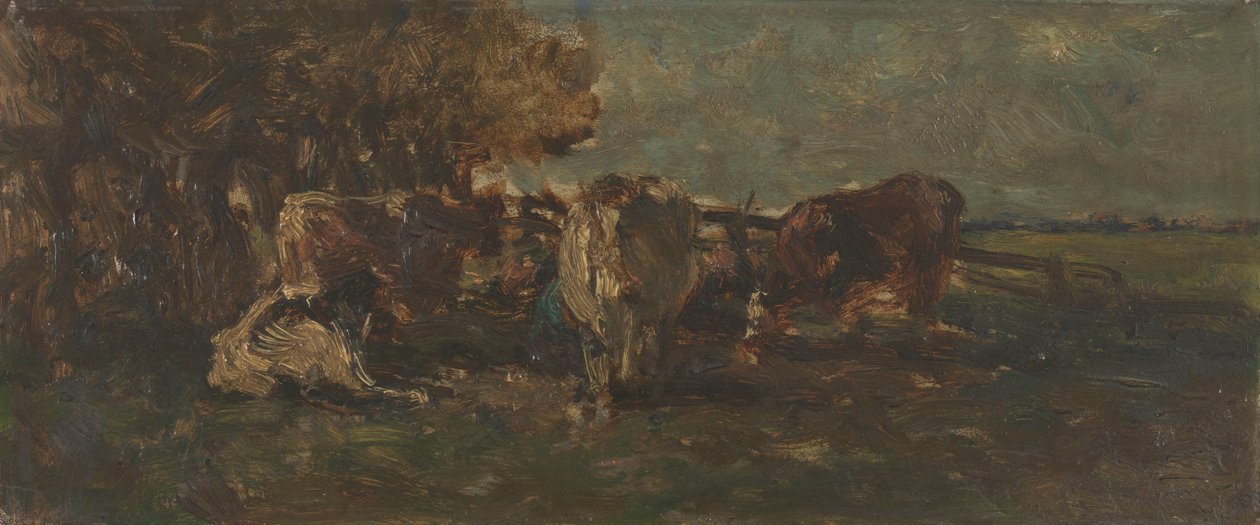 Süt viraj by Willem Roelofs (I) (signed by artist)