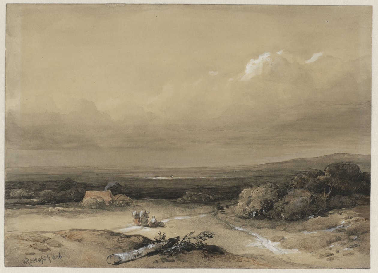 Manzara by Willem Roelofs (I) (signed by artist)
