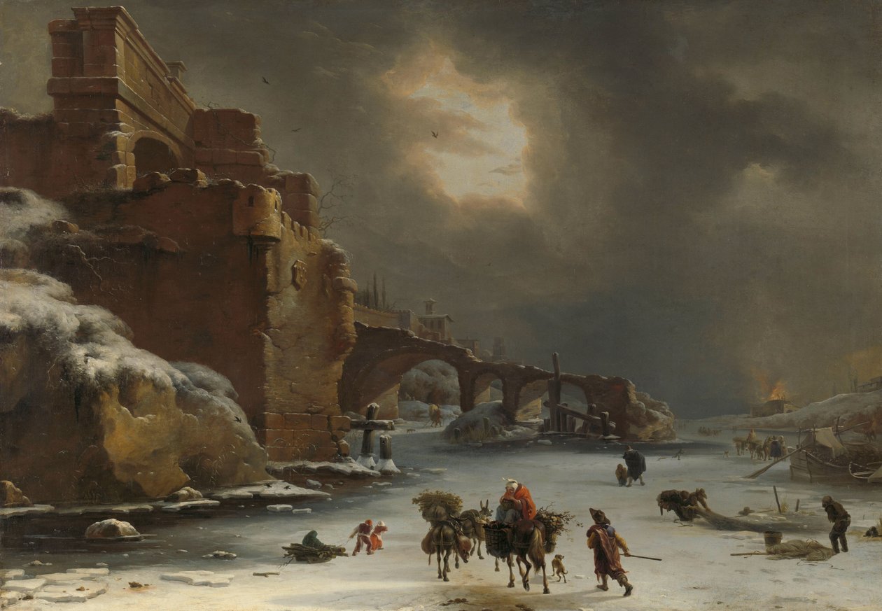 Kışın Şehir Surları Kışın şehir duvarı by Willem Schellinks