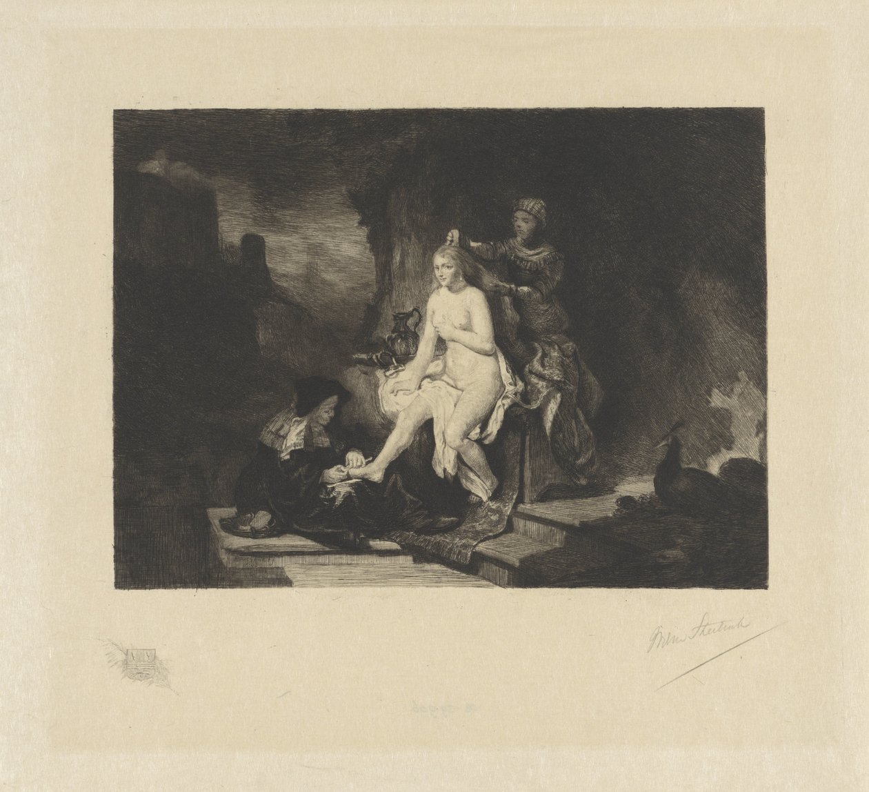 Bathsheba Tuvaleti by Willem Steelink (II) (signed by artist)