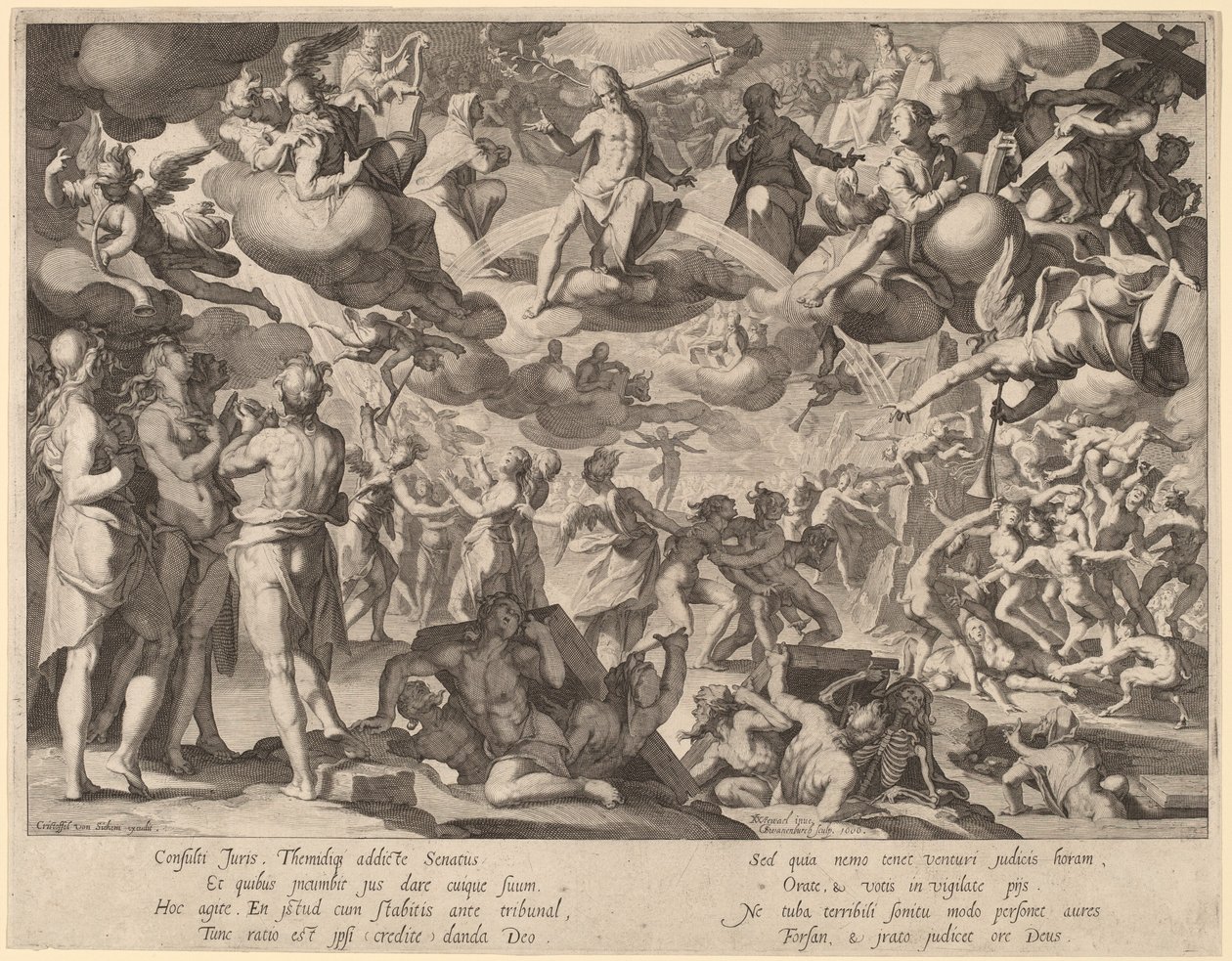 Son Yargı by Willem Swanenburgh, after Joachim Anthonisz Wtewael
