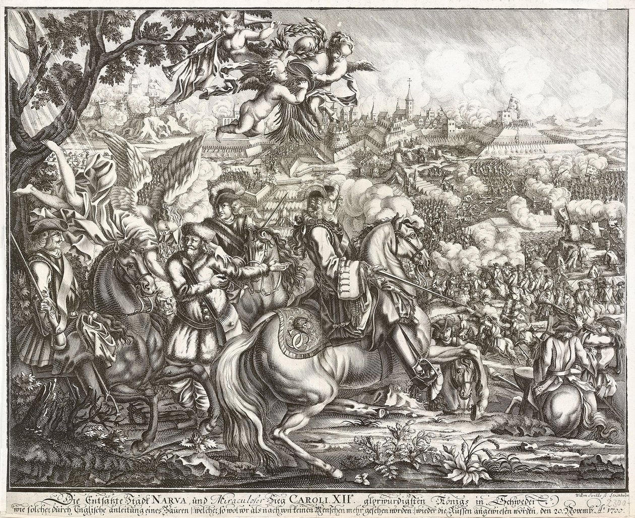 Narva Savaşı 19 Kasım 1700 by Willem Swidde