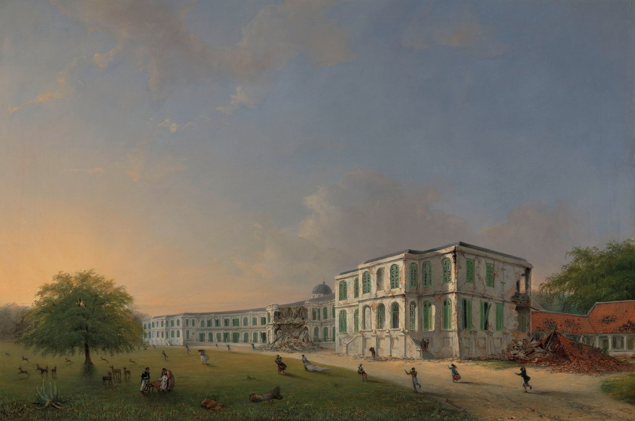 10 Ekim 1834 Depremi Sırasında Buitenzorg Sarayı