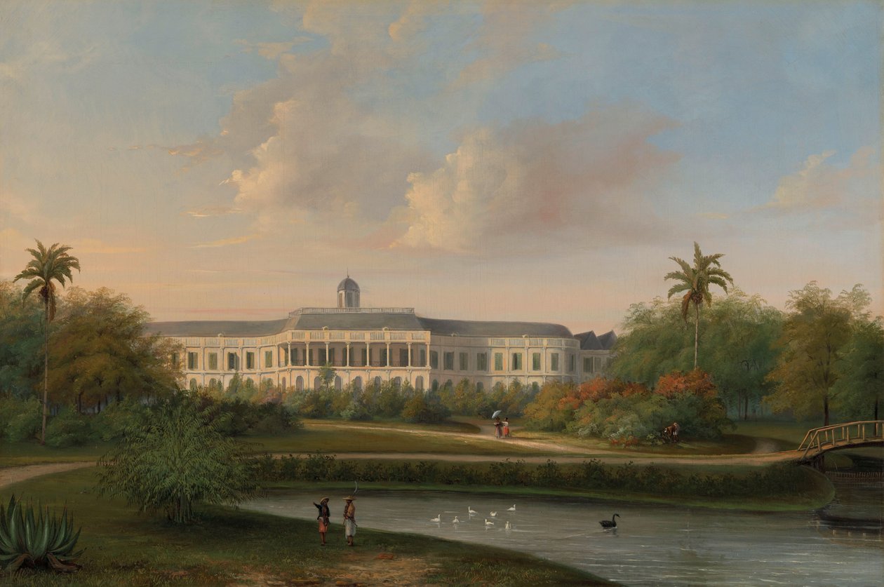 10 Ekim 1834 Depreminden Önce Buitenzorg Sarayı