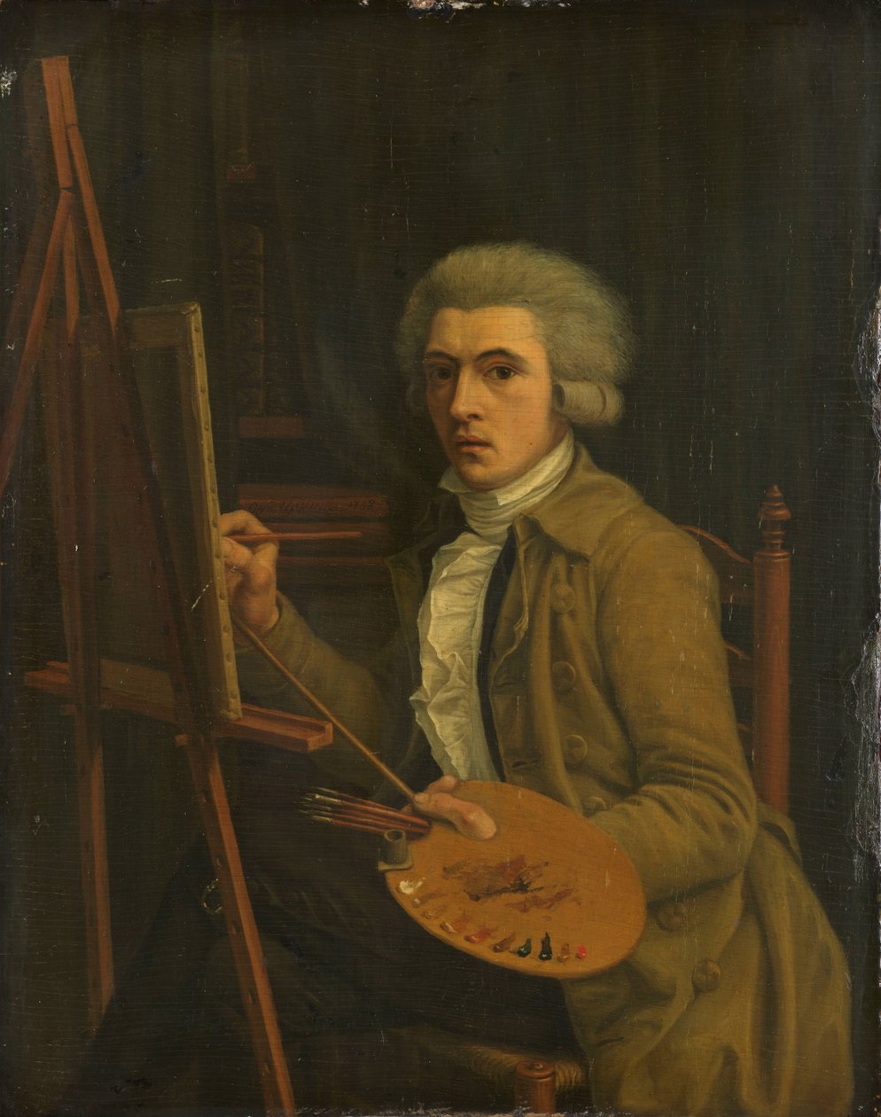 Bir Ressamın Portresi, muhtemelen Sanatçının kendisi by Willem Uppink