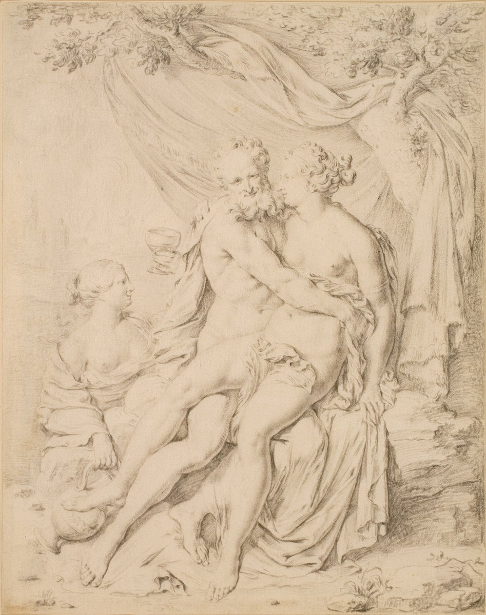 Loth ve kızları by Willem Van Mieris