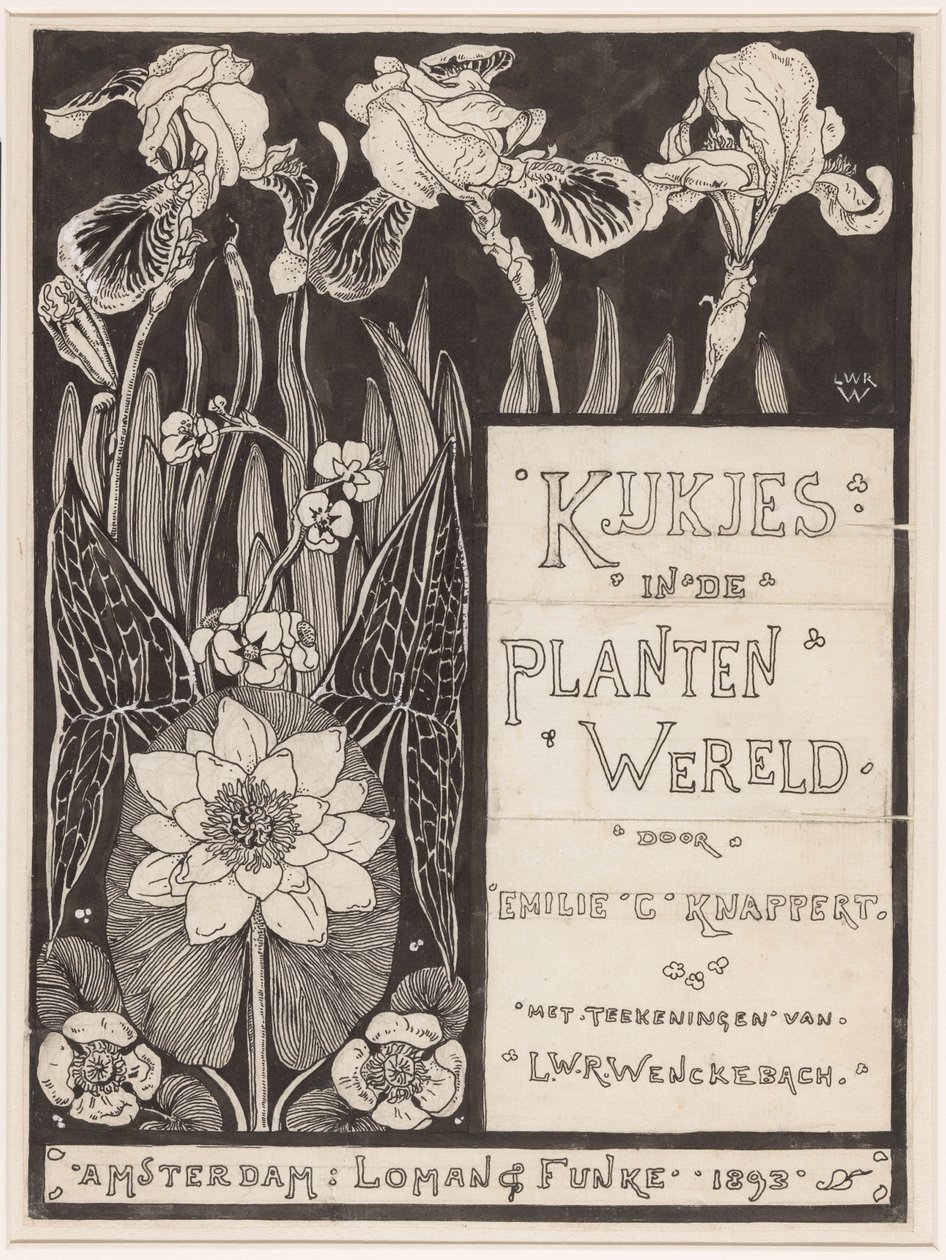 Bant tasarımı: Knappert, Emilie C., Views into the Plant World, 1893 by Ludwig Willem Reymert Wenckebach