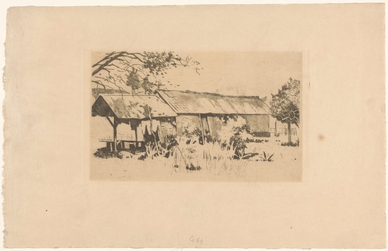 Java'da doğada ek bina by Willem Arnoldus Witsen