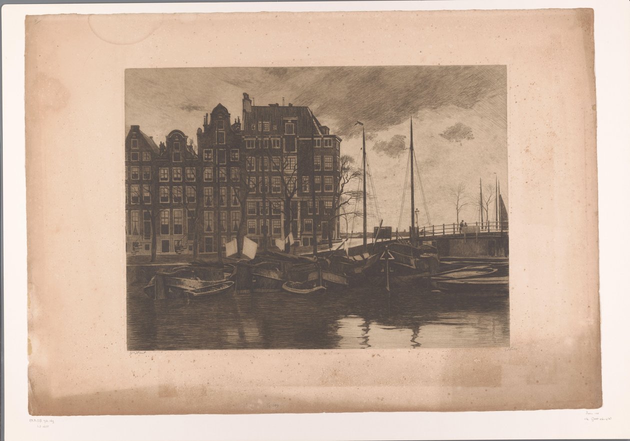 İçinde, Amsterdam, gemilerde mum sallayarak içinde ben by Willem Arnoldus Witsen
