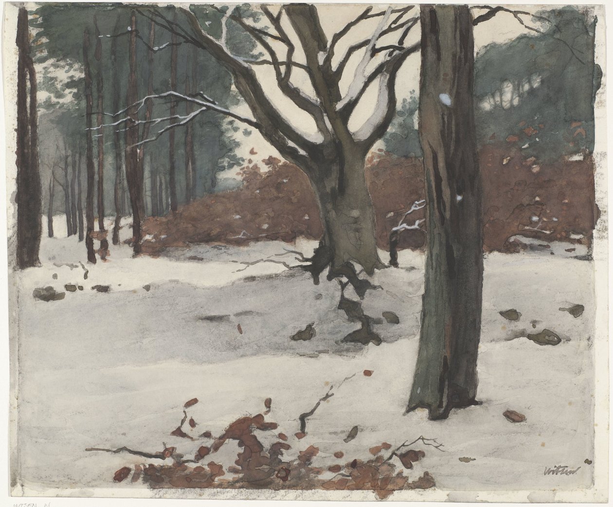 karda ağaçlar by Willem Arnoldus Witsen