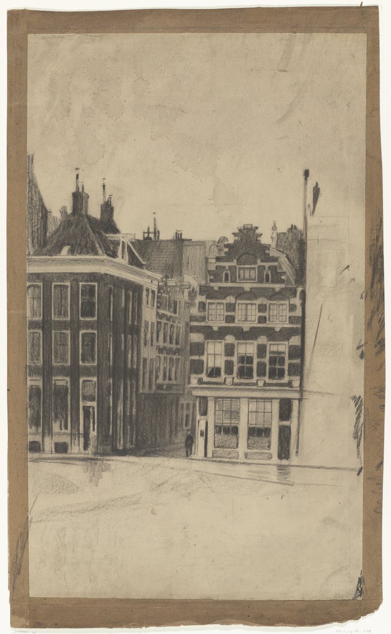 Amsterdam'daki Halvemoansteeg by Willem Arnoldus Witsen