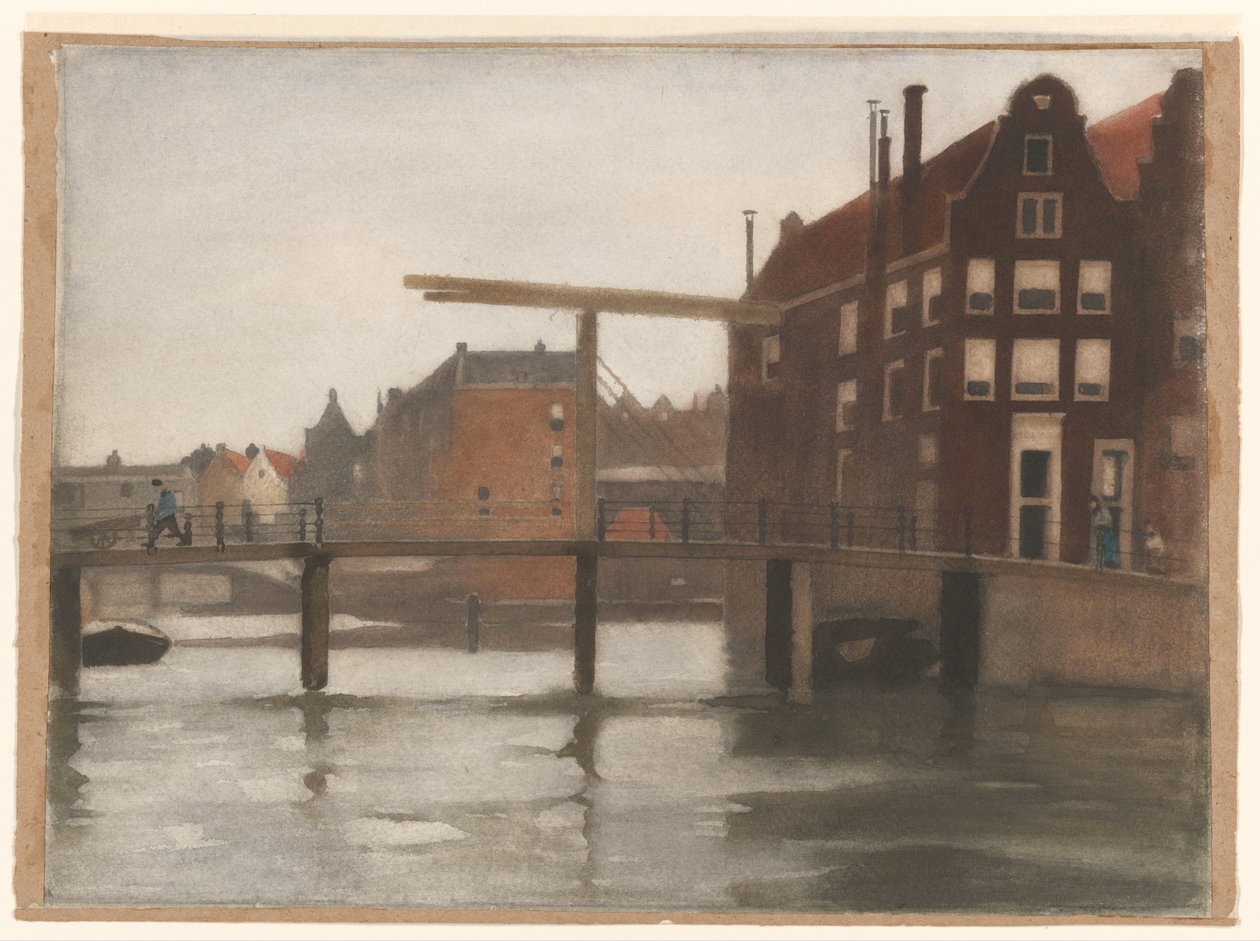 Amsterdam'da Uilenburg manzarası by Willem Arnoldus Witsen