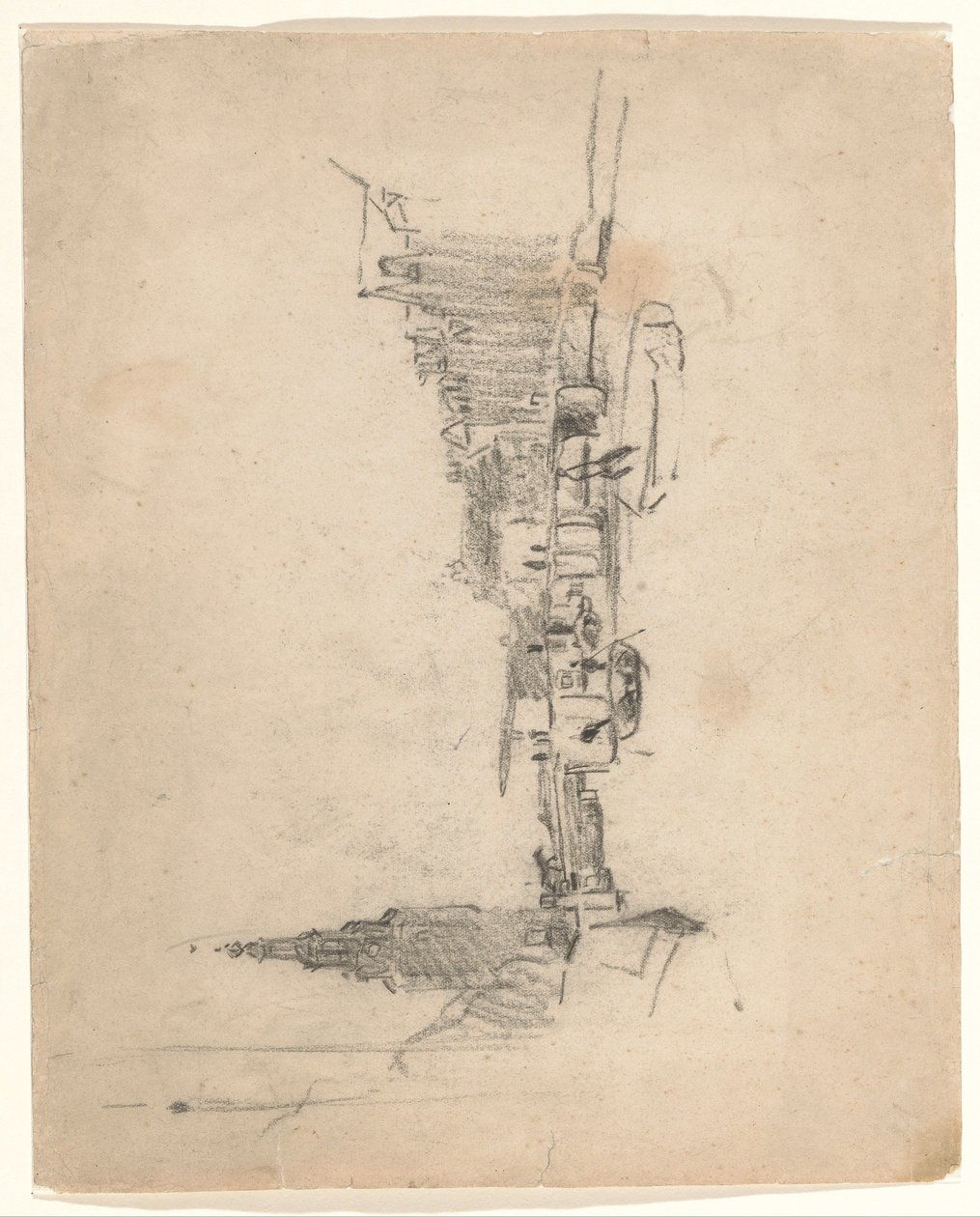 Montelbaanstoren'deki Oude Schans'a bakış by Willem Arnoldus Witsen