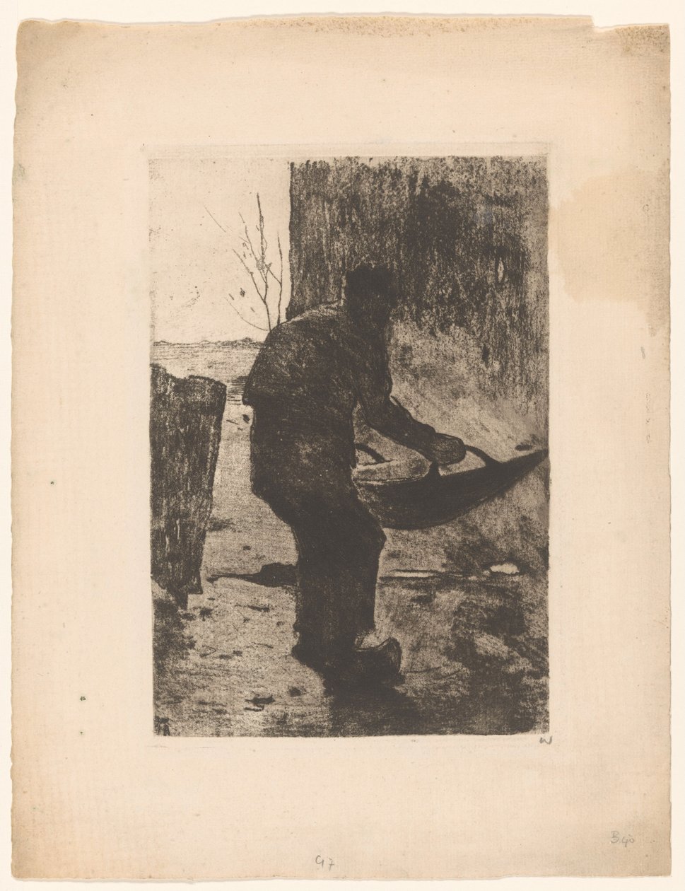 Kazanan Adam, c.1888 (gravür) by Willem Arnoldus Witsen