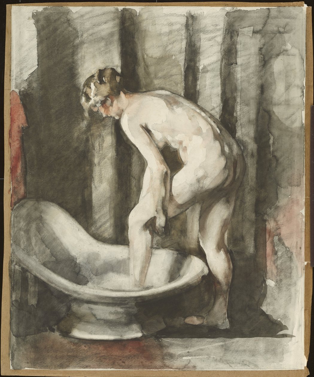 Çıplak kadın banyo yapıyor by Willem Arnoldus Witsen