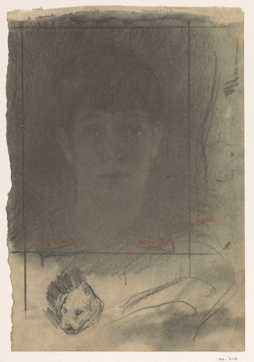 Portre, bir yüz by Willem Arnoldus Witsen
