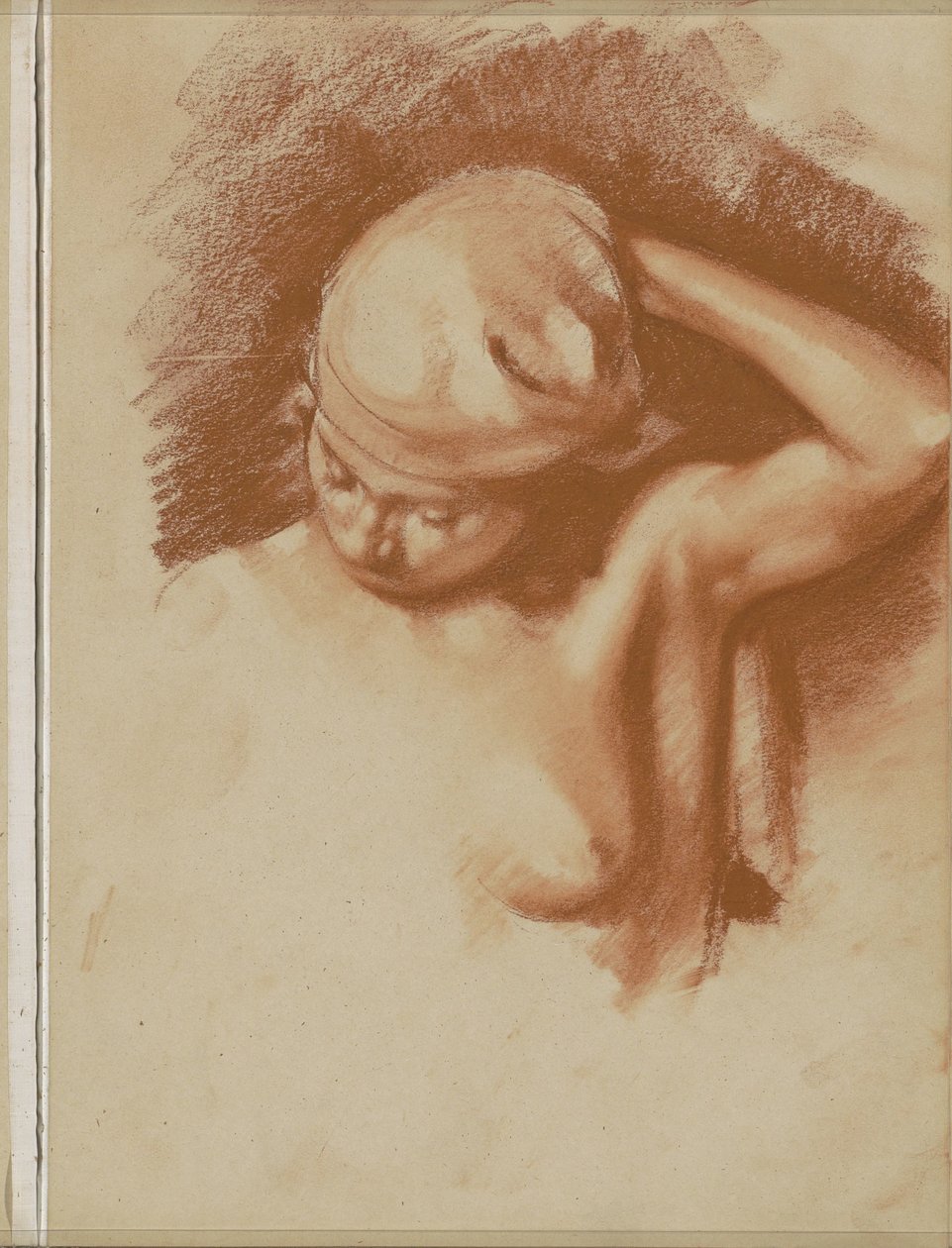 Kaldırılmış sol kol ile çıplak kadın by Willem Arnoldus Witsen