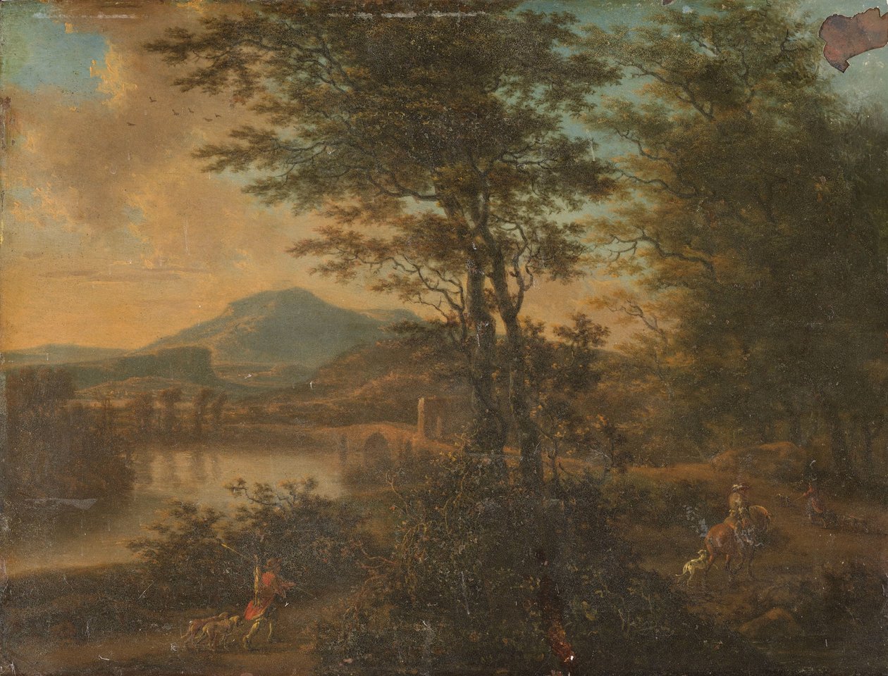 Gün Batımında İtalyan Manzarası by Willem de Heusch
