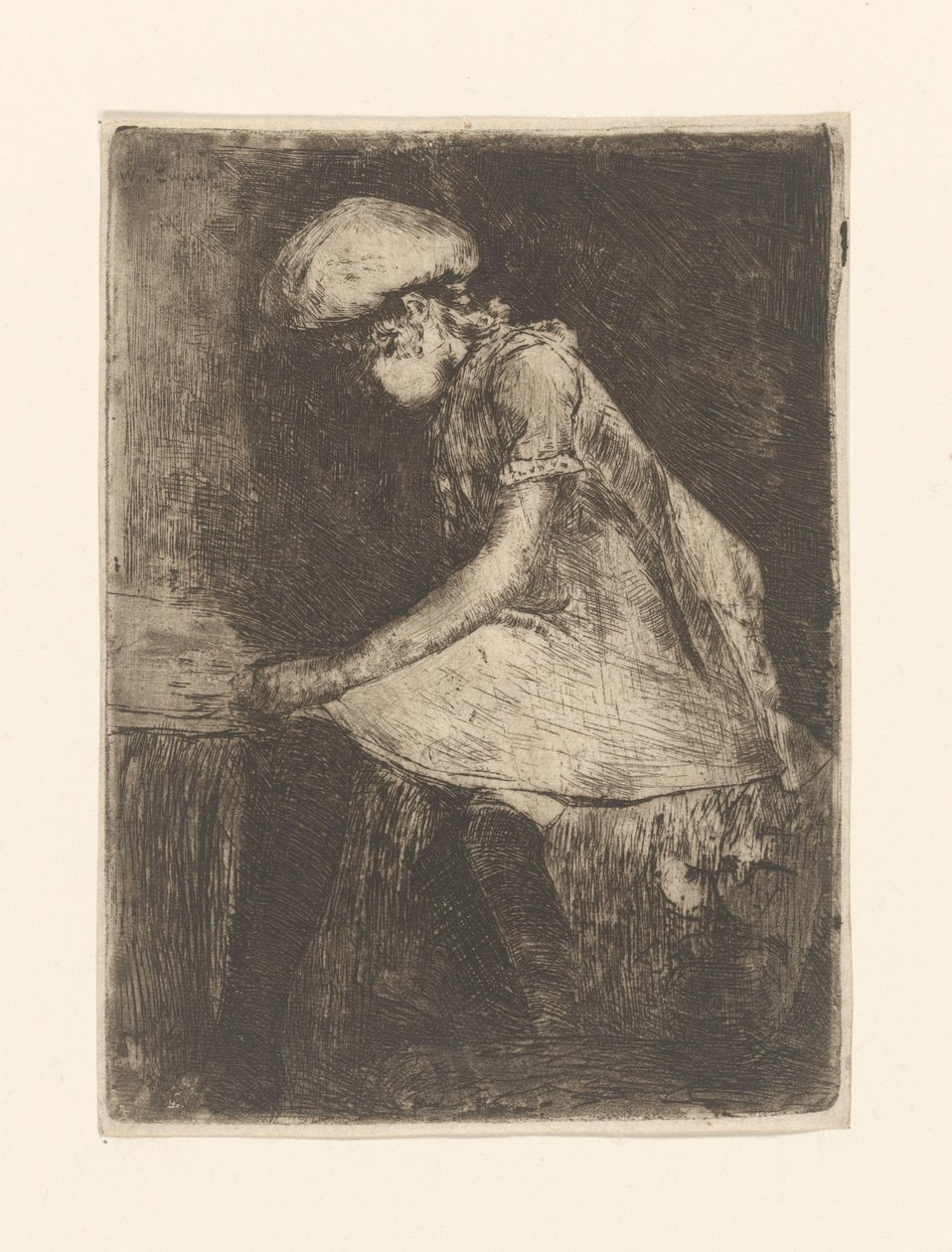 Okuyan kız (profilde) (orijinal başlık) by Willem de Zwart (signed by artist)