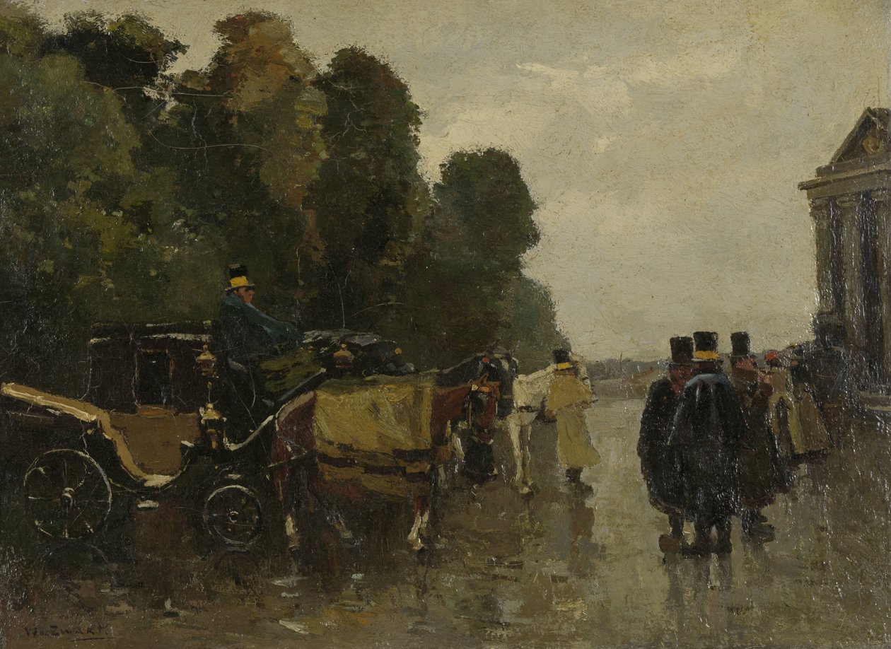 Arabalar ve Bekleyen Koçlar Bekleyen koçlarla arabalar by Willem de Zwart