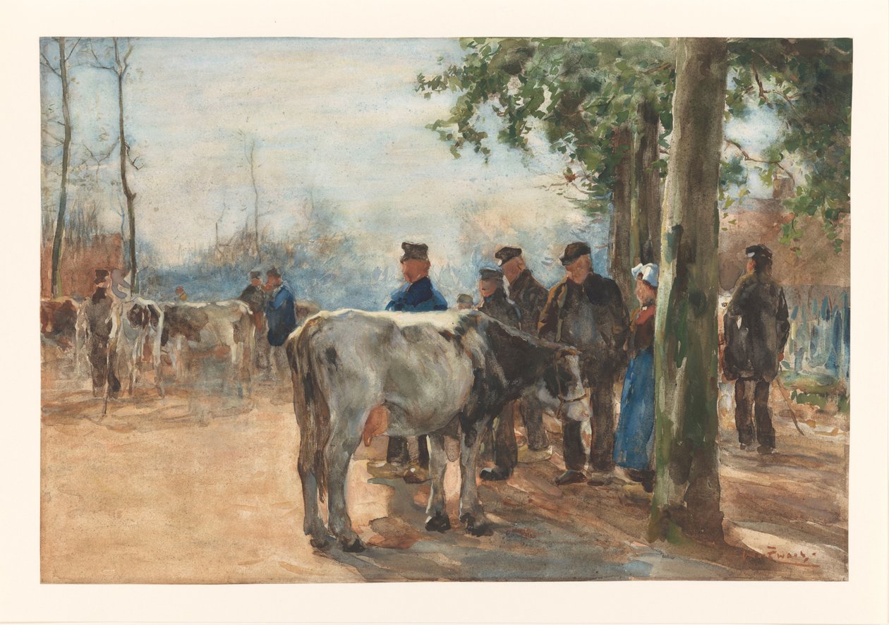 sığır pazarı by Willem de Zwart