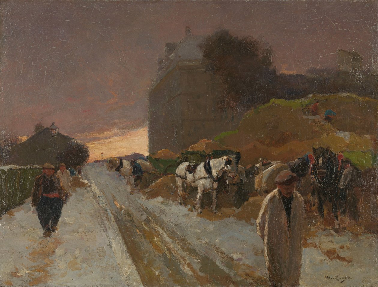 Kışın Montmartre, Paris
