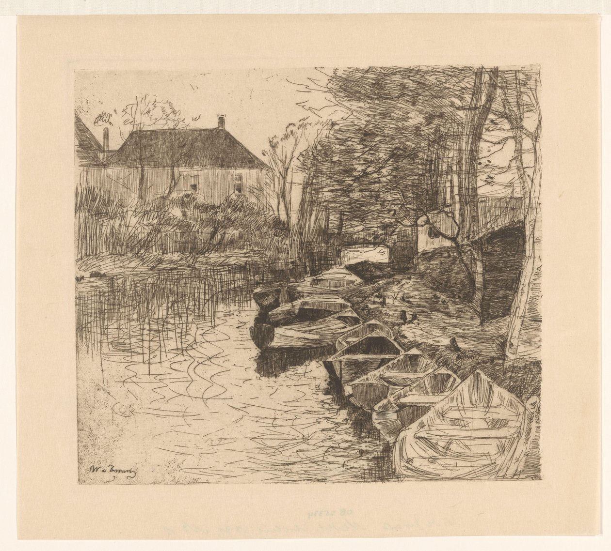 Kürekli teknelerle yelken açın Tekne kiralama 'Roeilust' (Loosduinse vaart) (orijinal başlık) by Willem de Zwart