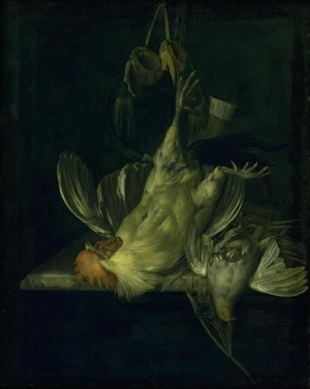 Ölü Beyaz Horoz by Willem van Aelst