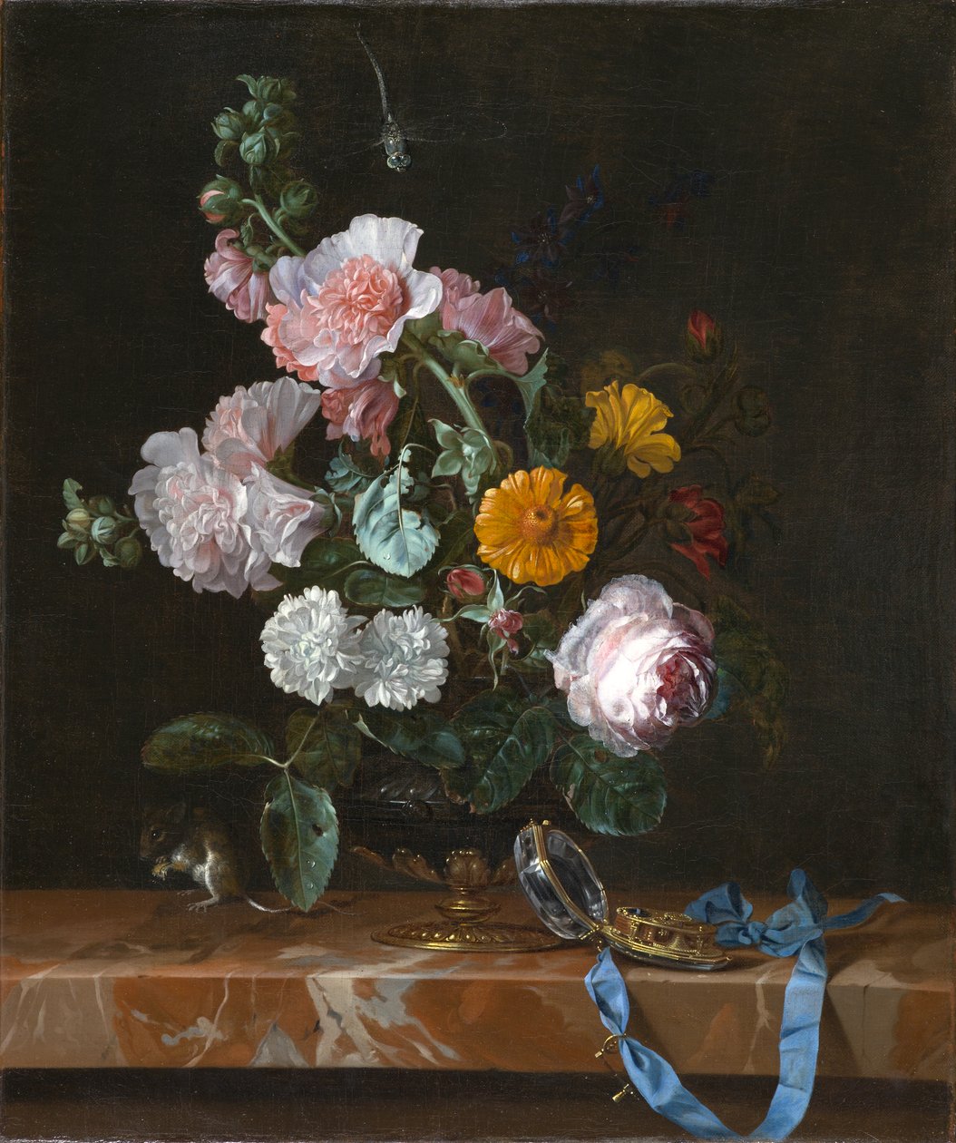 Vanitas Çiçeği Natürmort, c.1656-1657 (tuval üzerine yağlı boya) by Willem van Aelst