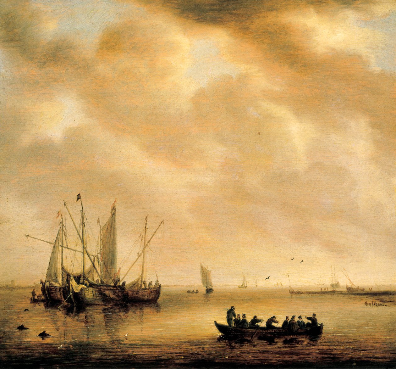 "Deniz manzarası". Willem van Diest