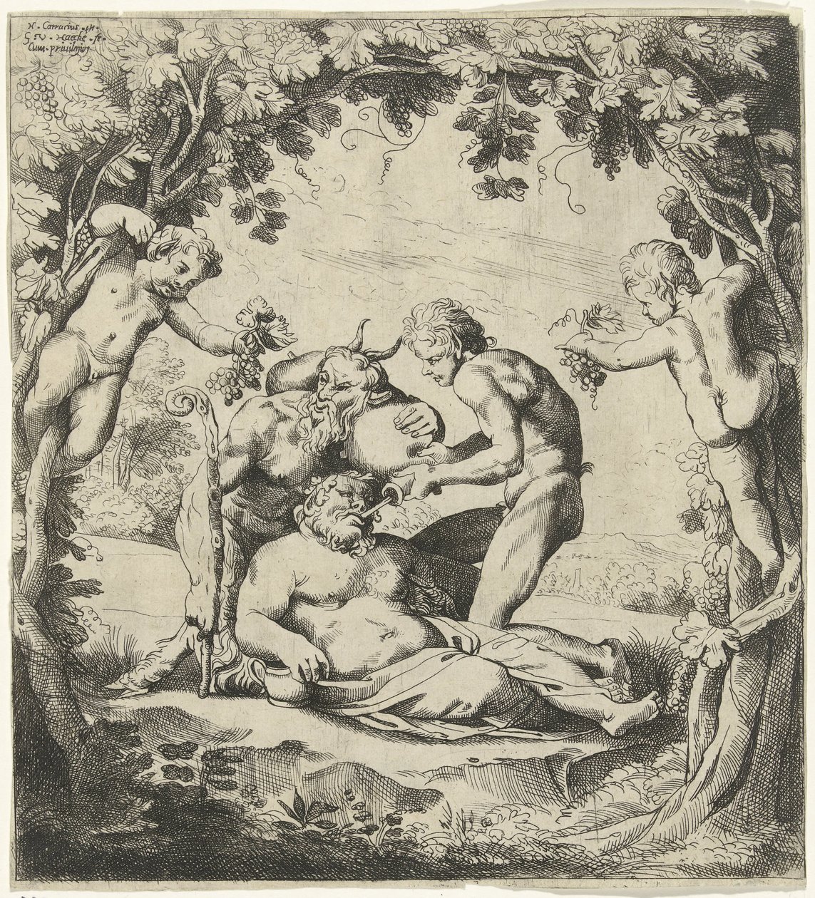 Bacchus içmek by Willem van Haecht (II)
