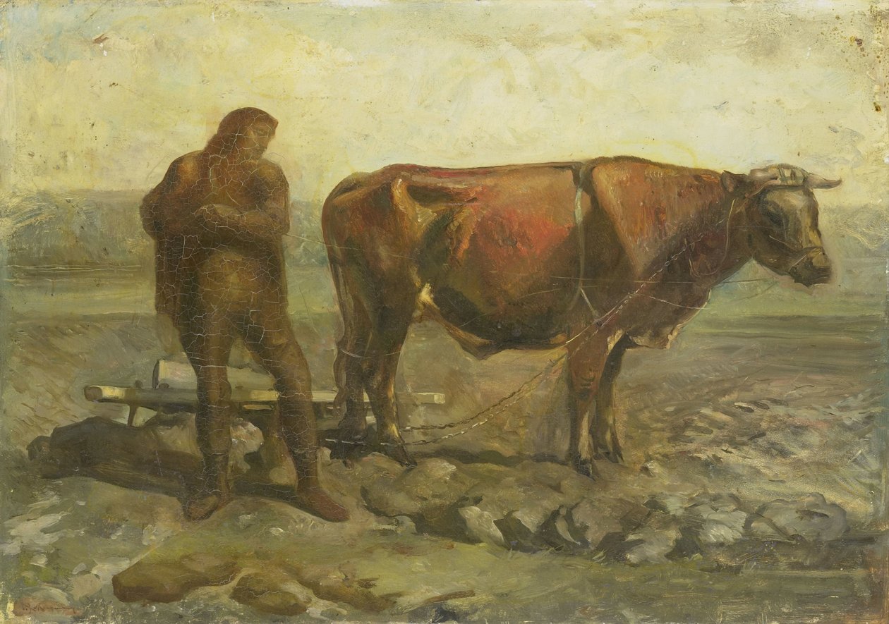 çiftçilik yapan köylü by Willem van Konijnenburg