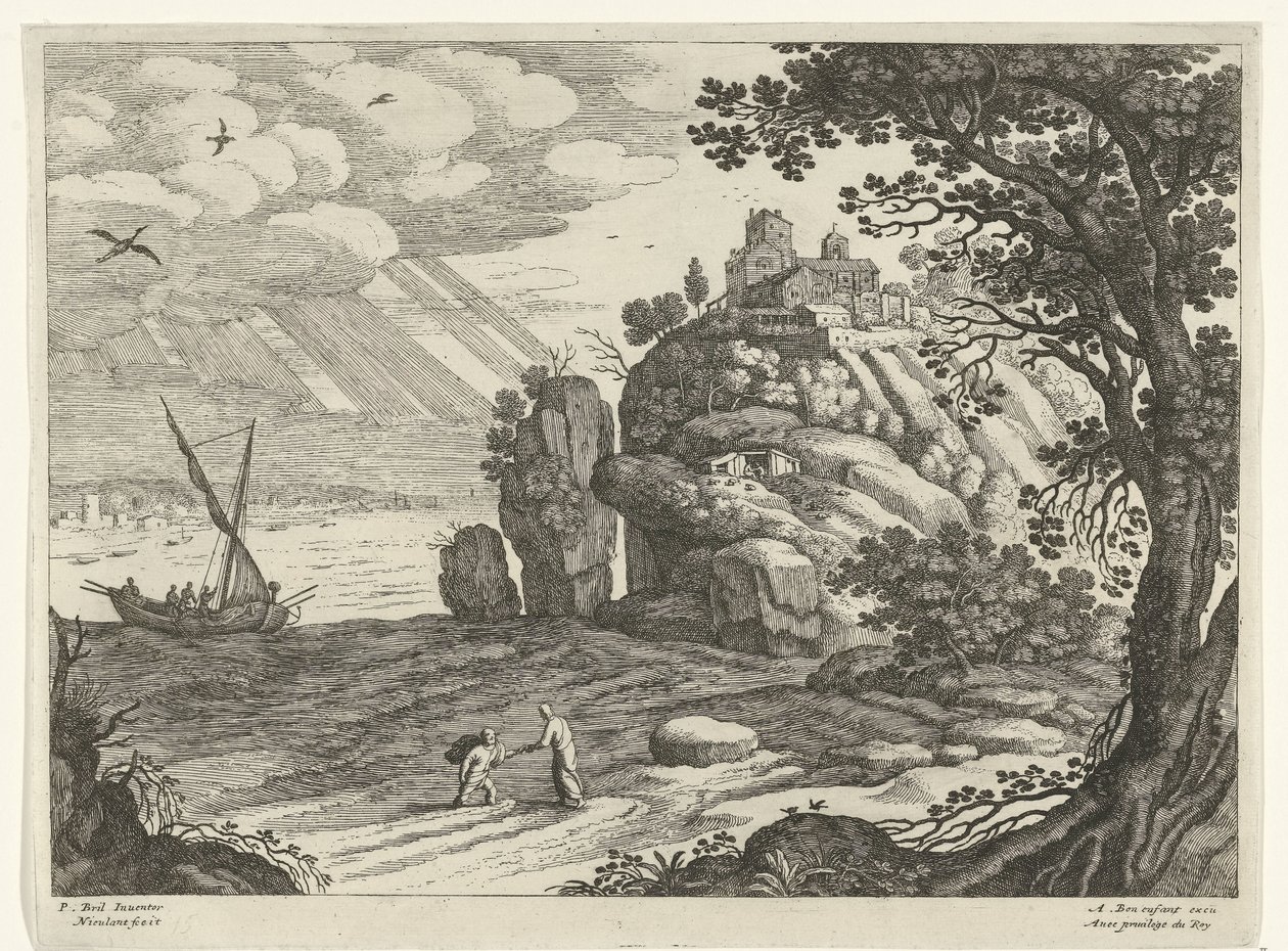 mucizevi yakalama İtalyan manzaraları (dizi başlığı) by Willem van Nieulandt (II)