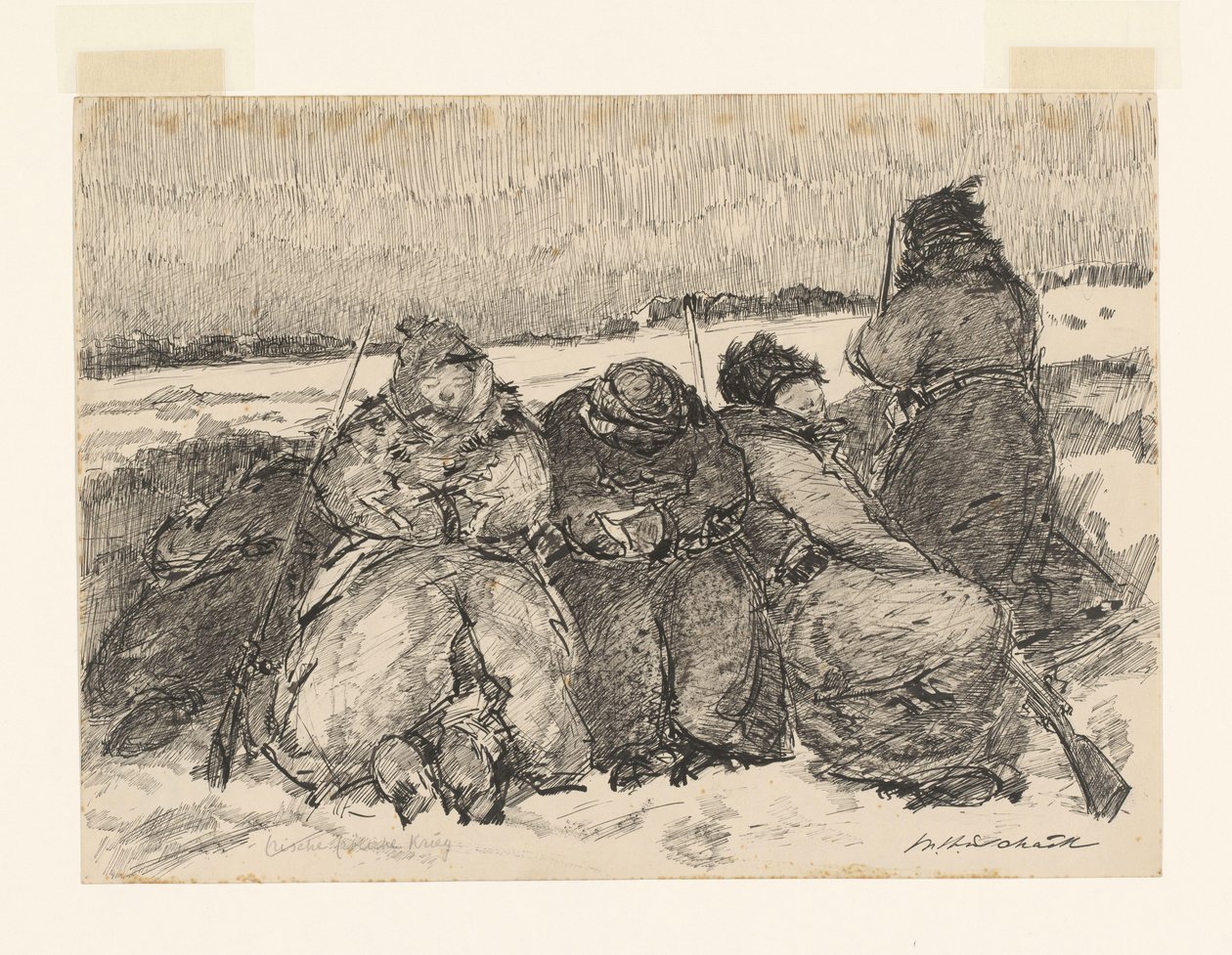 Fresh Merry War (nesnedeki orijinal başlık) by Willem van Schaik (signed by artist)
