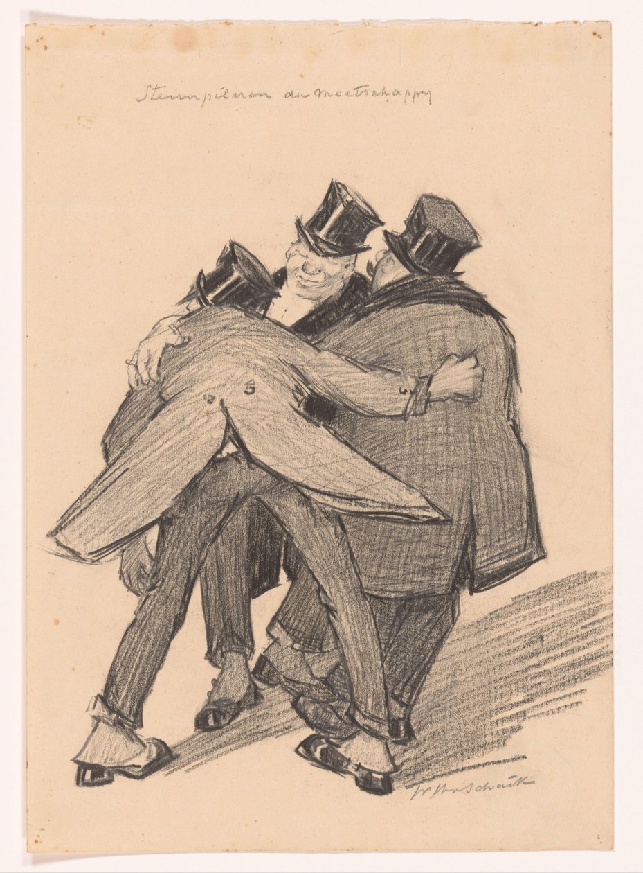 Toplum Sütunları (nesne üzerindeki orijinal başlık) by Willem van Schaik (signed by artist)