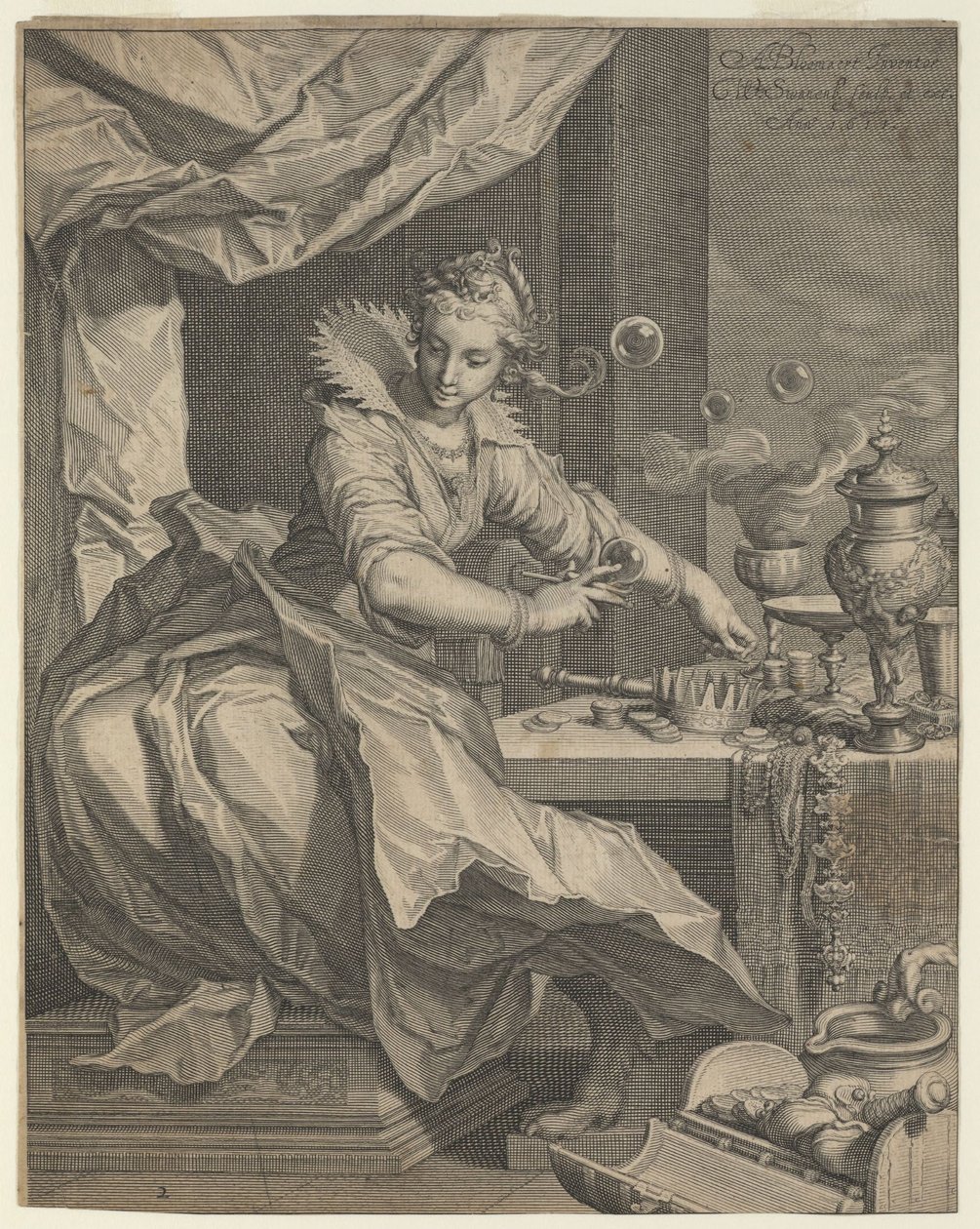 Zenginlik ve Lüks Alegori, 1611 by Willem van Swanenburgh