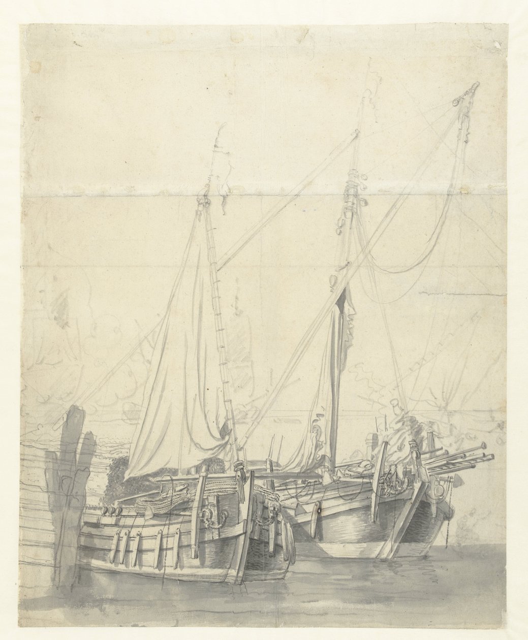 İki dönüşlü gemiler by Willem van de Velde (I)