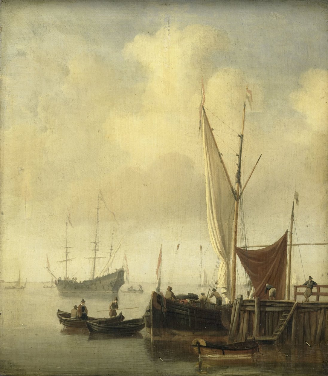 bir liman by Willem van de Velde (II)