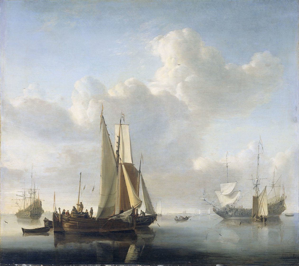 Kıyıdan önce gemiler Kıyıdan gemiler by Willem van de Velde (II)