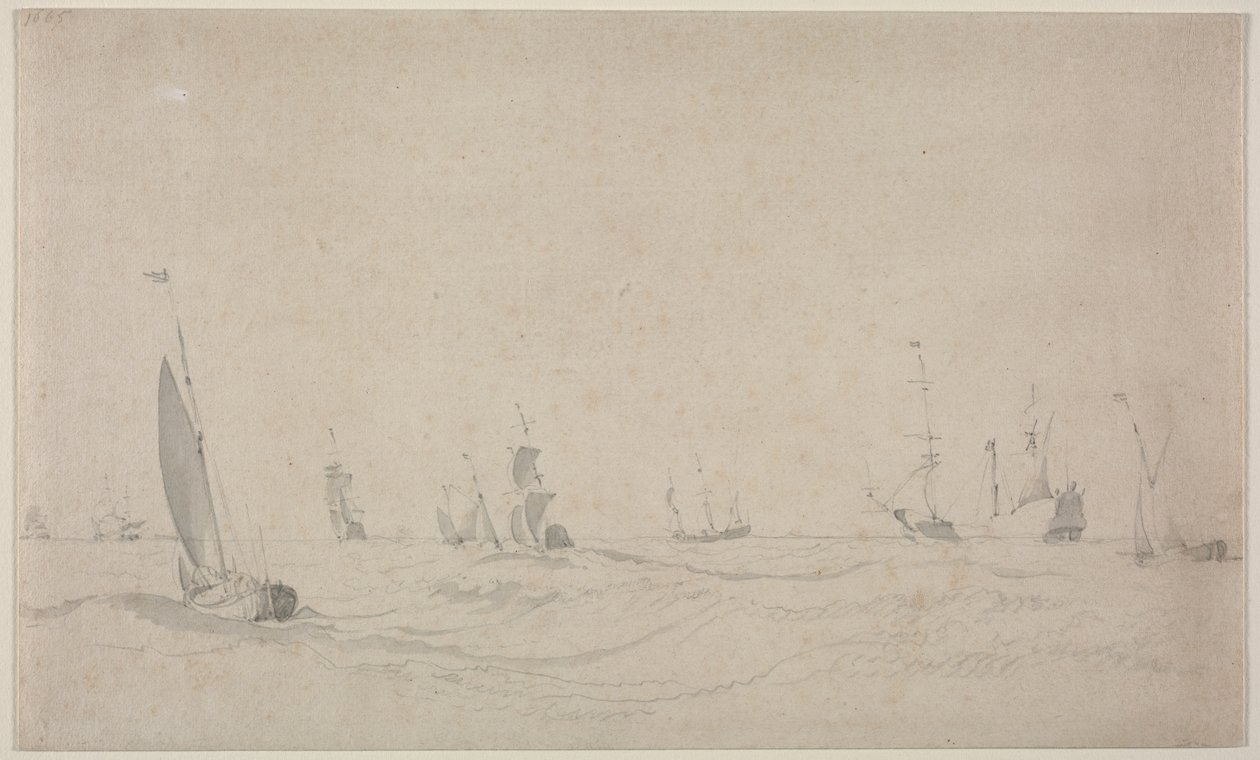Kaba Denizde Nakliye, 1665. by Willem van de Velde