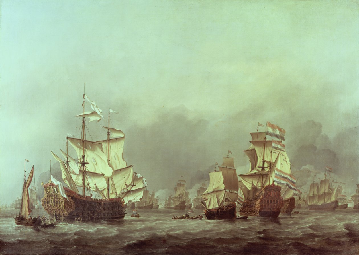 Kraliyet Prensinin Teslimi, 3 Haziran 1666 by Willem van de Velde