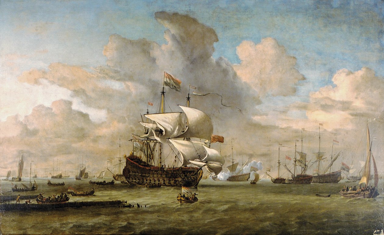 Hollanda, 1692 by Willem van de Velde the Younger