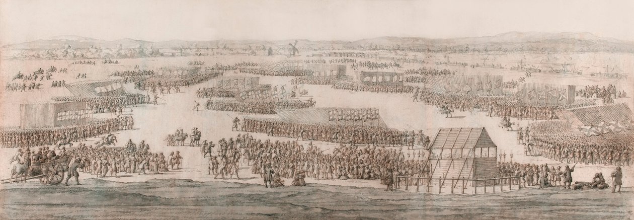 Hounslow Heath Üzerine Büyük Bir İnceleme by Willem van de the Elder Velde