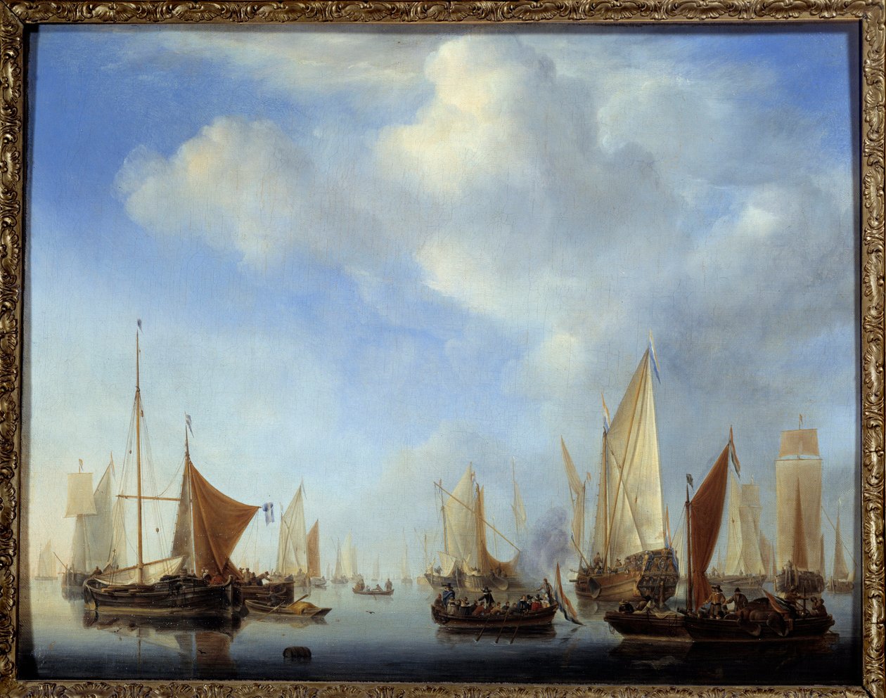 Küçük filo tablosu Genç Willem Van de Velde II (1633-1707) by Willem van de Velde the Younger