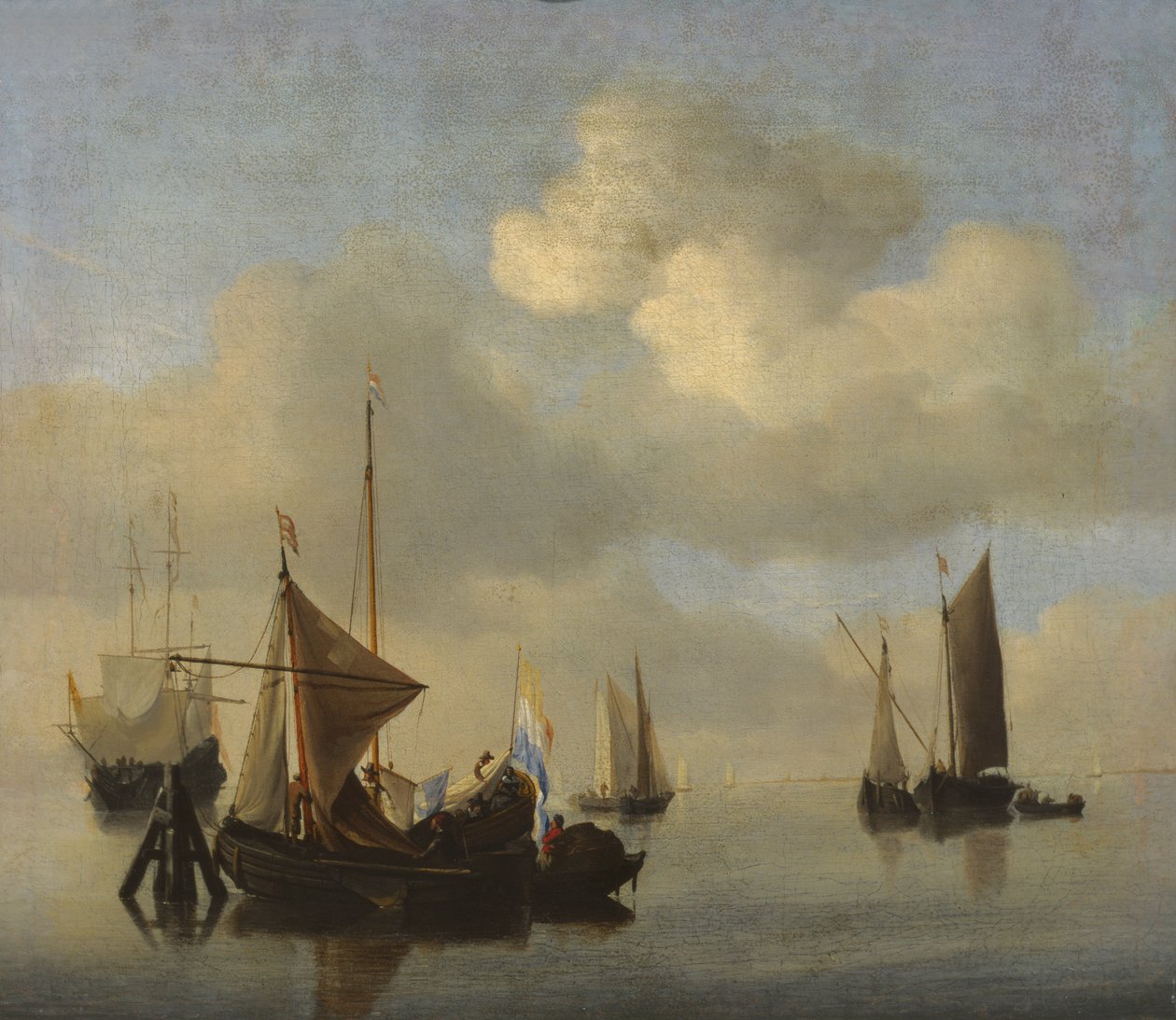 Sakin Havada Deniz Manzarası by Willem van de Velde the Younger