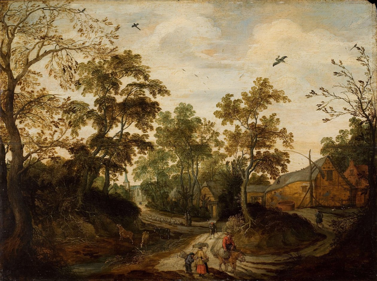 Bir Köyün Görünümü by Willem van den Bundel