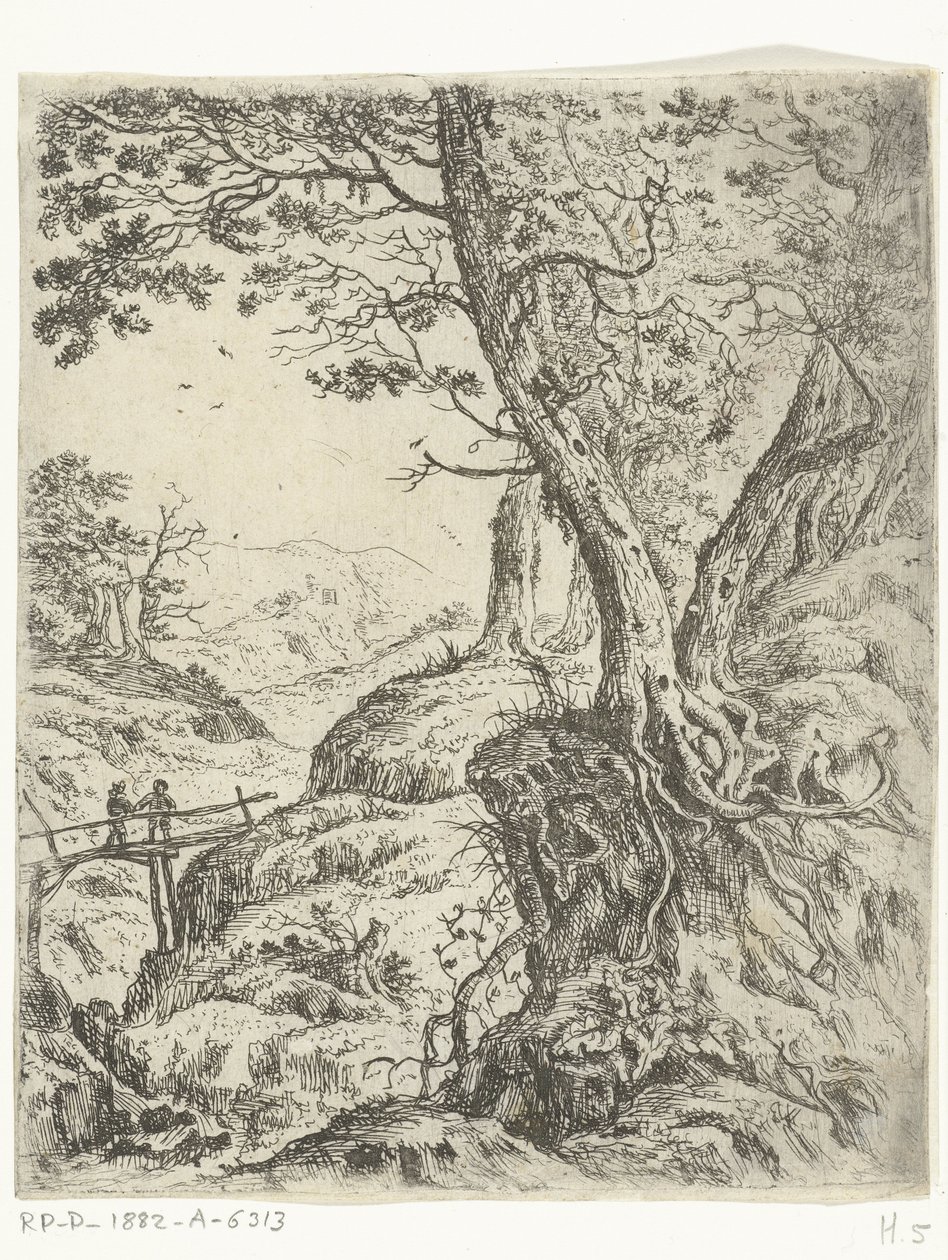 Ahşap köprü ile manzara by Willem von Bemmel