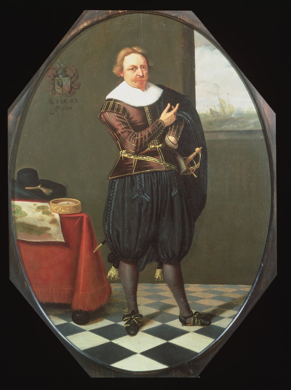 Bir İç Mekanda Bir Denizcinin Portresi by Willems Witringa Harmen